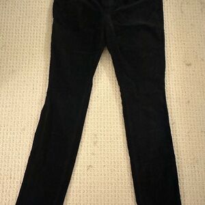LOFT black modern skinny corduroy pants